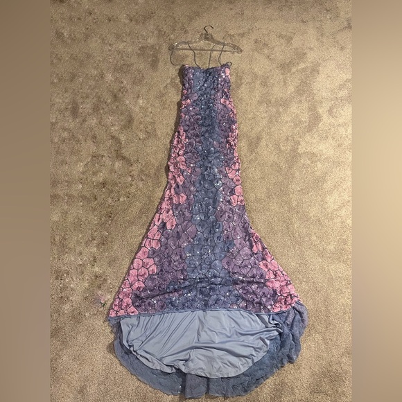 Sherri Hill Ombré Beaded Prom Dress - Picture 4 of 5